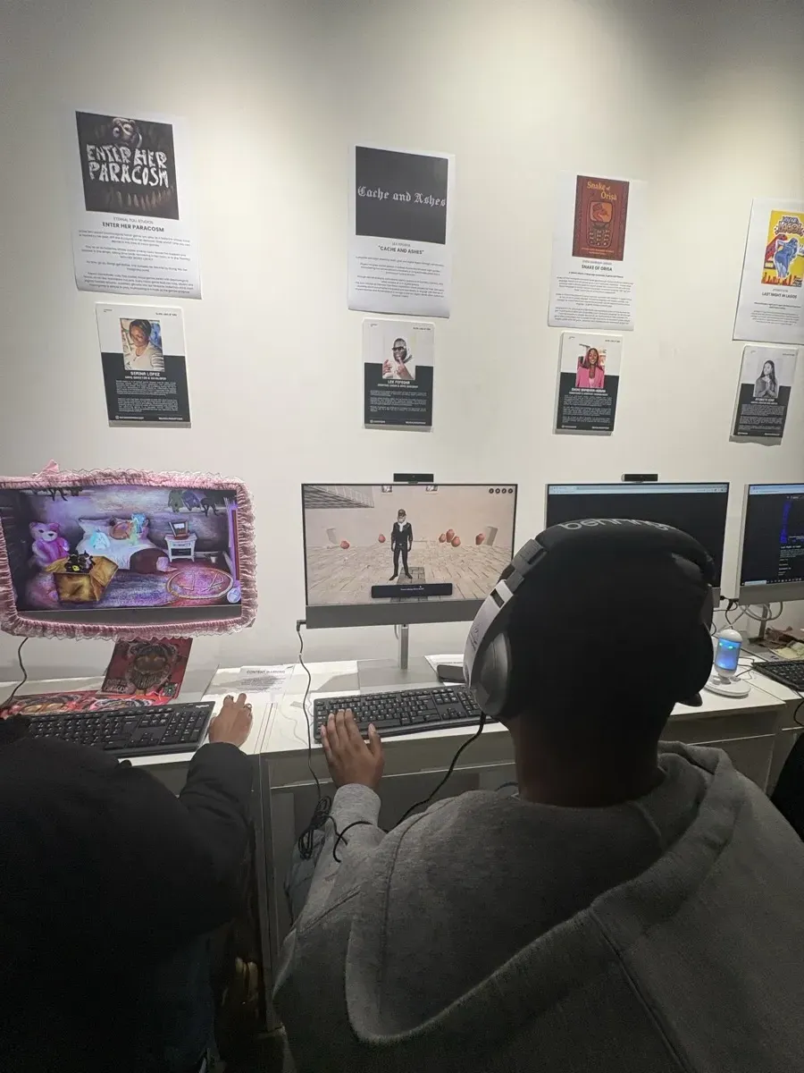 Someone playing the prototype