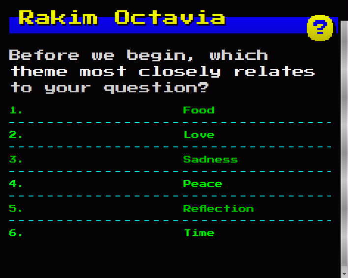 The UI was inspired by the NES system and Teletext
